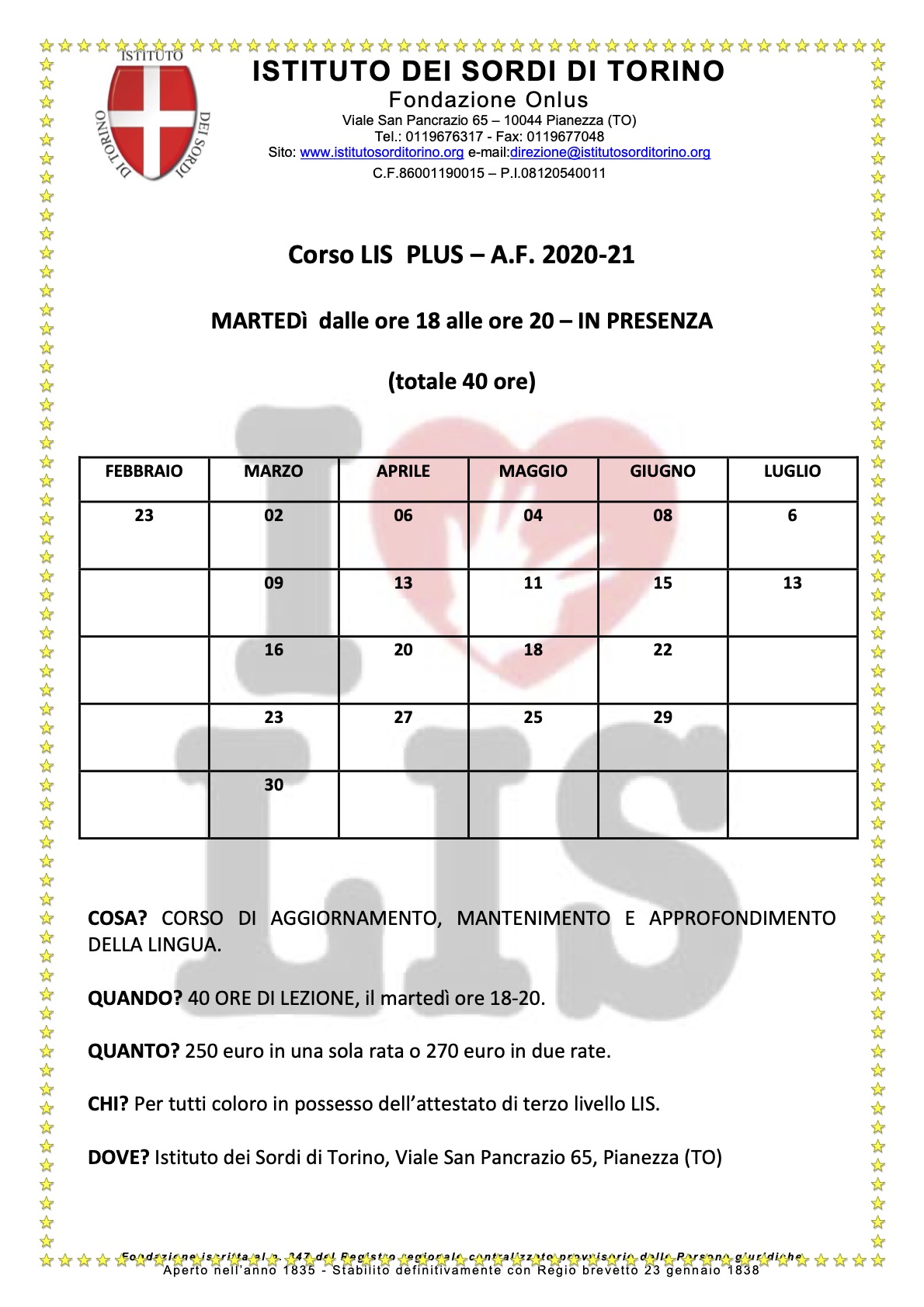 LIS plus presenza